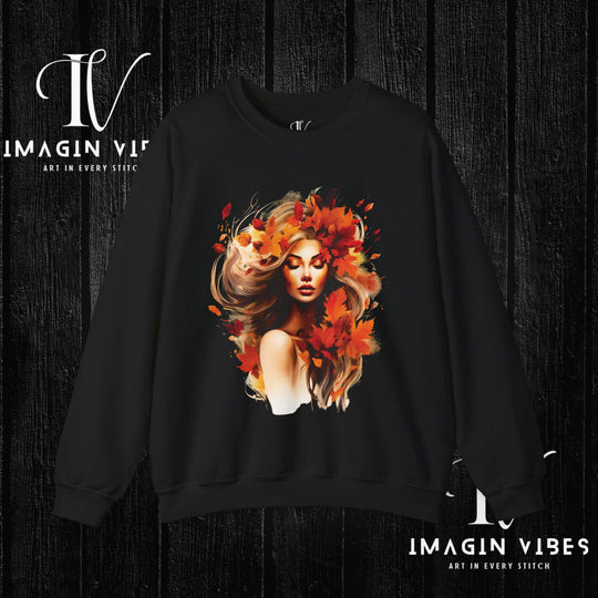 Imagin Vibes: Fall Queen Sweatshirt - Rule Autumn in Style! - Imagin Vibes - 