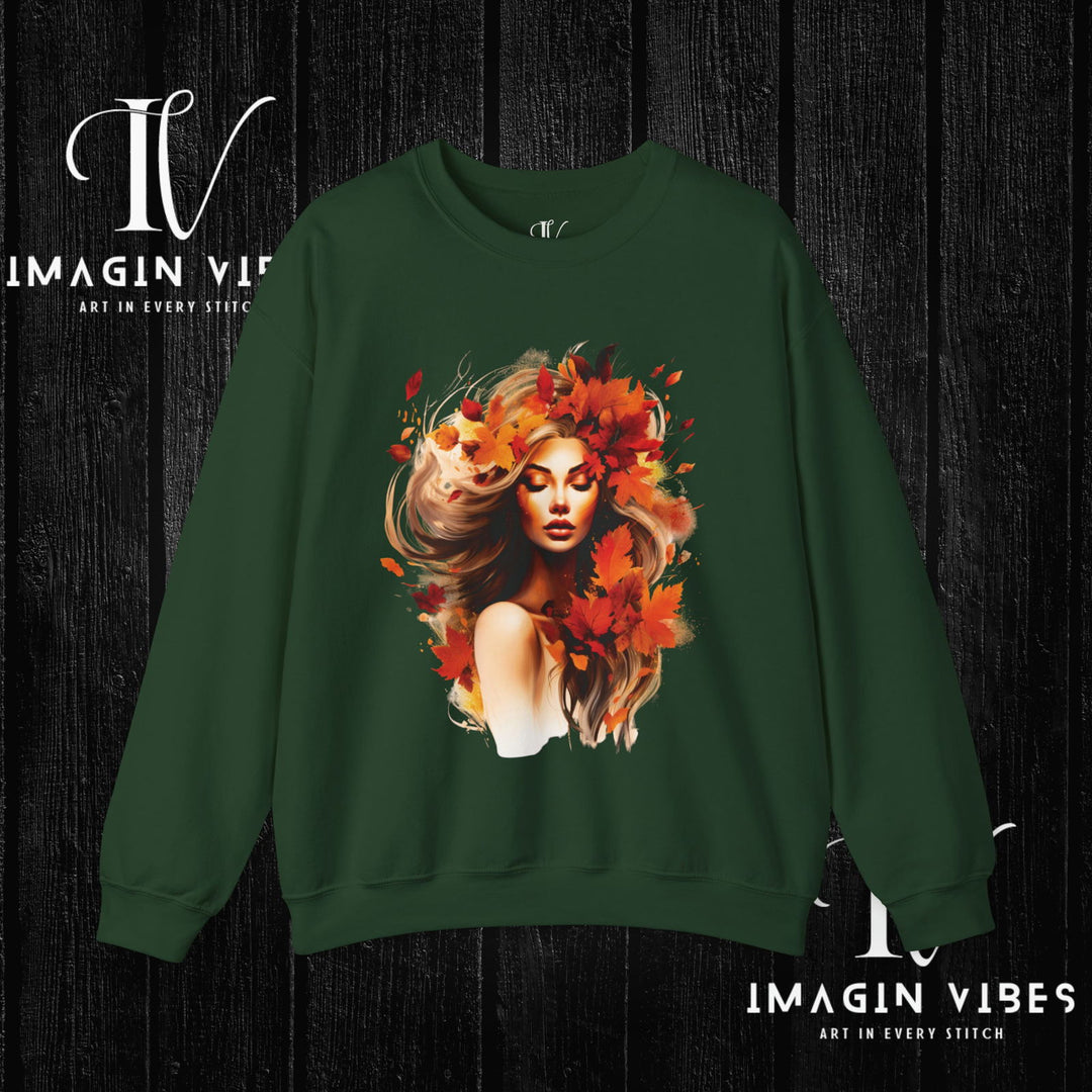 Imagin Vibes: Fall Queen Sweatshirt - Rule Autumn in Style! - Imagin Vibes - 