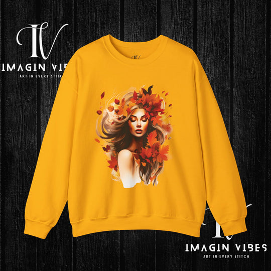 Imagin Vibes: Fall Queen Sweatshirt - Rule Autumn in Style! - Imagin Vibes - 