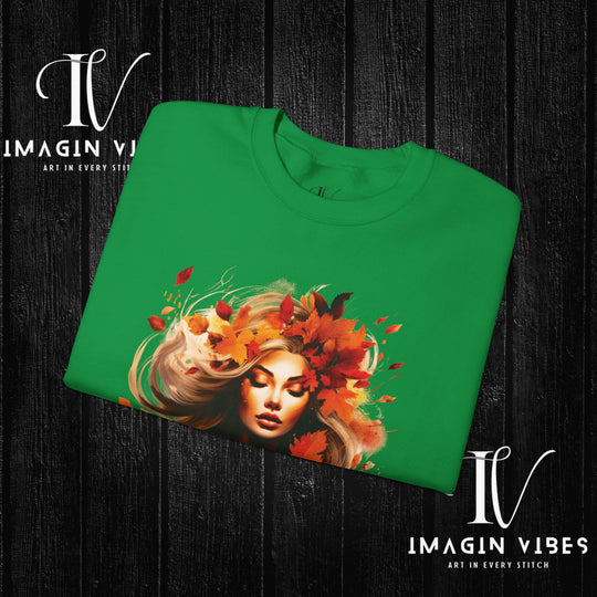 Imagin Vibes: Fall Queen Sweatshirt - Rule Autumn in Style! - Imagin Vibes - 