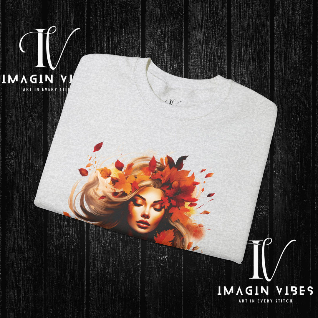 Imagin Vibes: Fall Queen Sweatshirt - Rule Autumn in Style! - Imagin Vibes - 