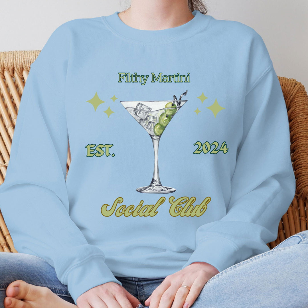 Imagin Vibes: Filthy Martini Social Club Sweatshirt Sweatshirt Printify