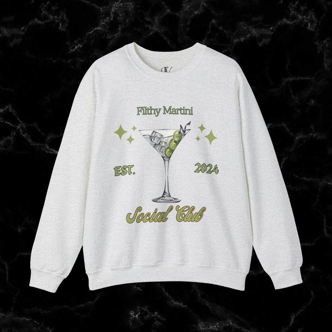 Imagin Vibes: Filthy Martini Social Club Sweatshirt Sweatshirt Printify S Ash