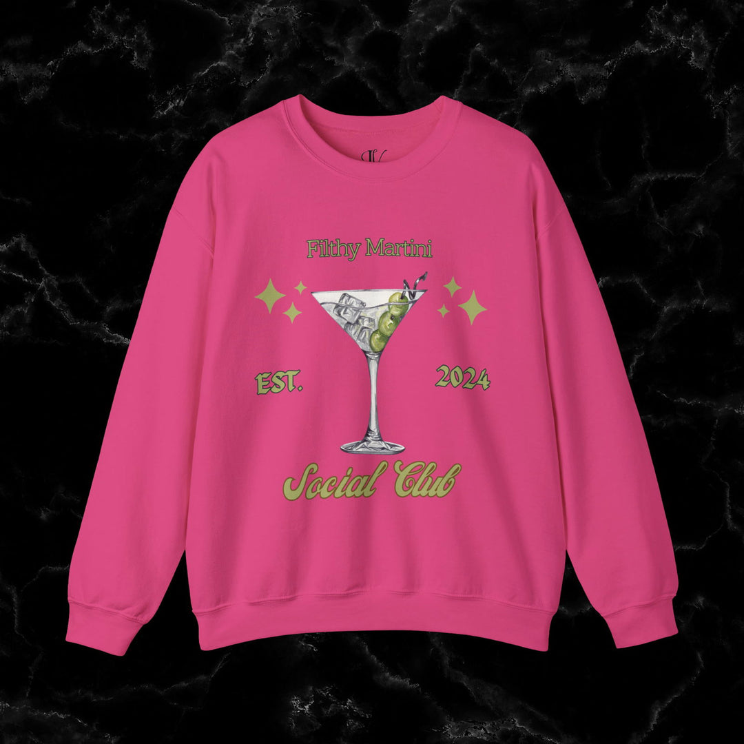 Imagin Vibes: Filthy Martini Social Club Sweatshirt Sweatshirt Printify S Heliconia