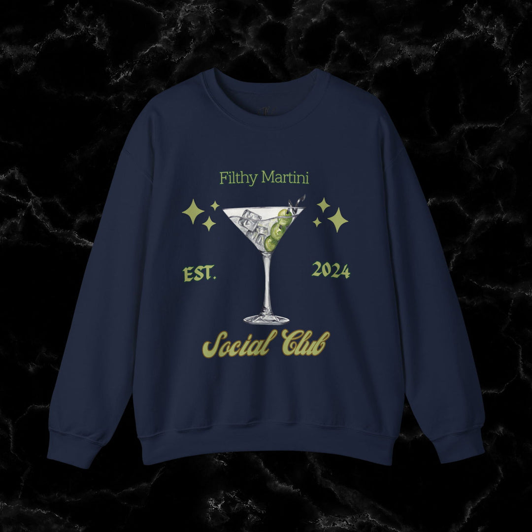 Imagin Vibes: Filthy Martini Social Club Sweatshirt Sweatshirt Printify S Navy