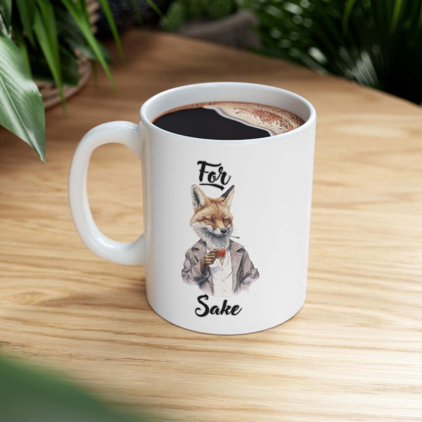 Funny Fox Ceramic Mug Mug Printify