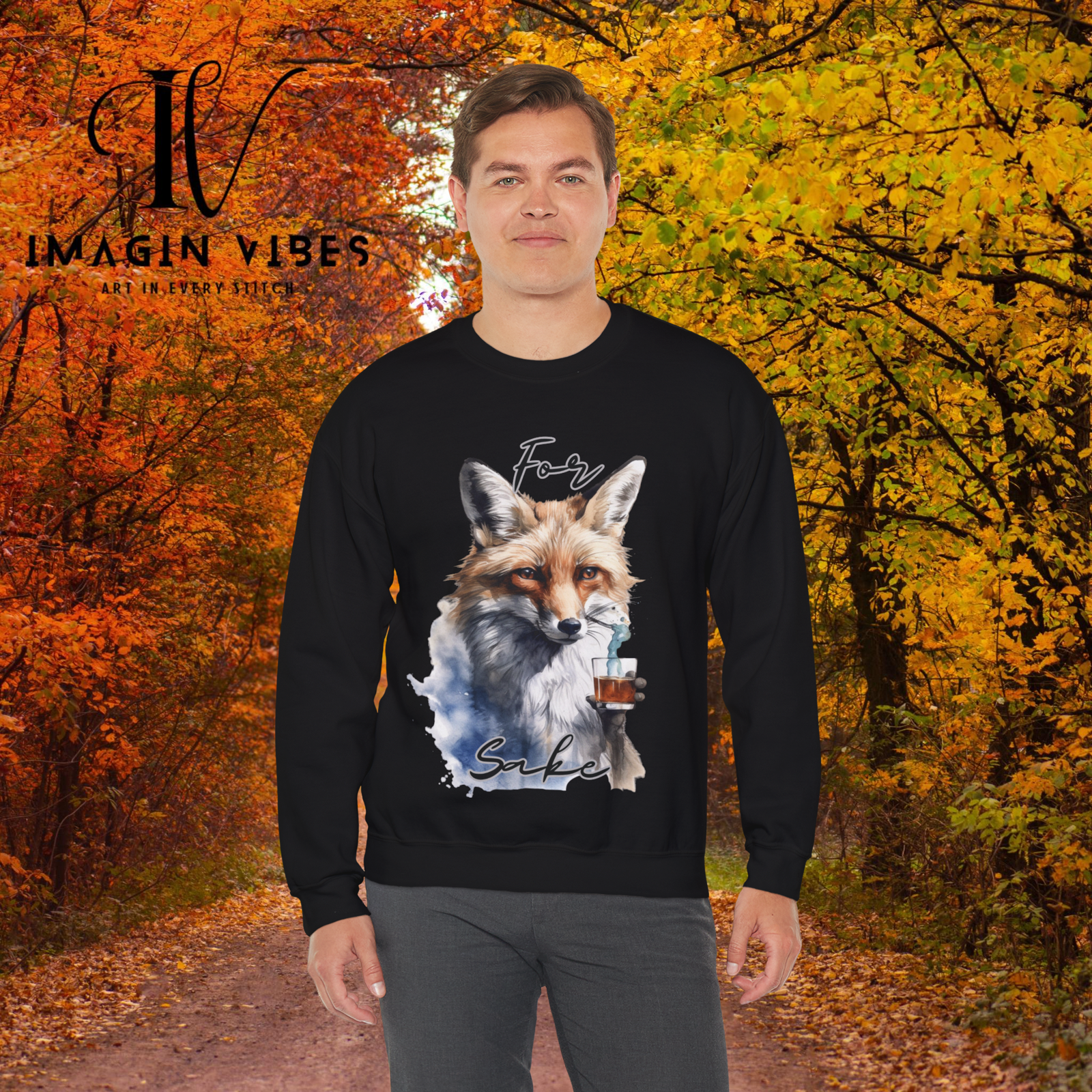Imagin Vibes: For Fox Sake Sweatshirt 2 Sweatshirt Printify