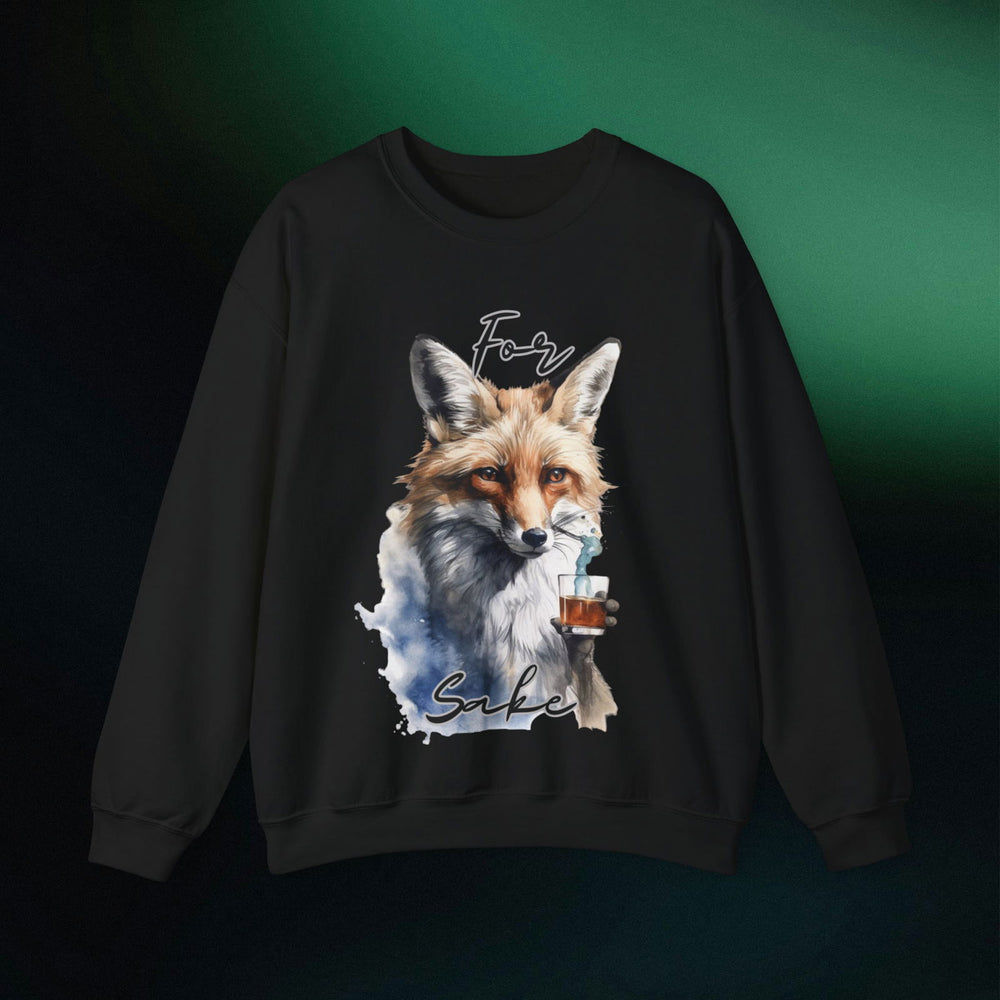 Imagin Vibes: For Fox Sake Sweatshirt 2 Sweatshirt Printify S Black