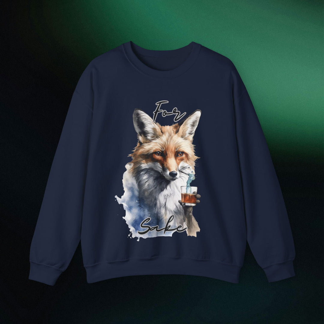 Imagin Vibes: For Fox Sake Sweatshirt 2 Sweatshirt Printify M Navy