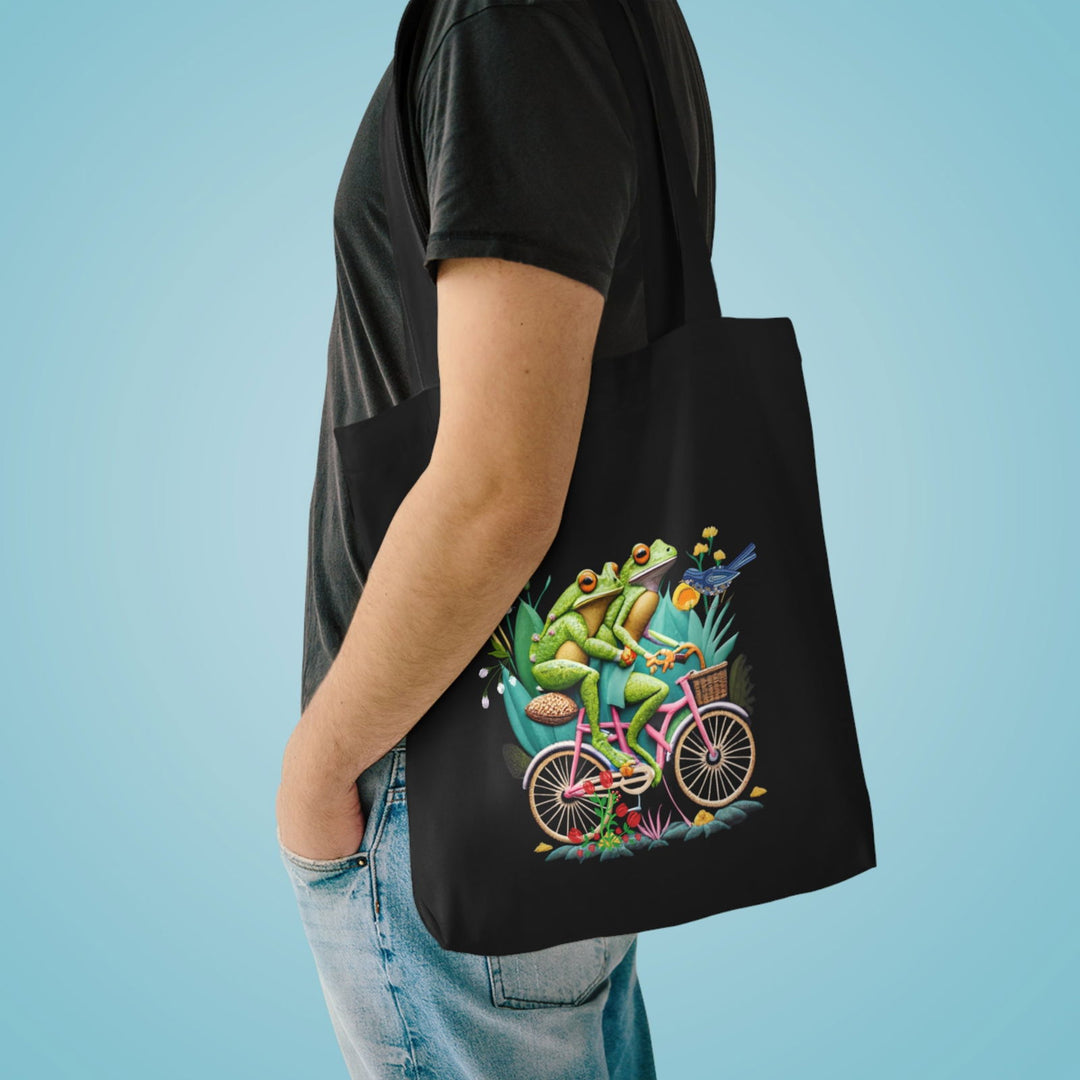 Imagin Vibes: Frogs Bicycle Tote Bag - Imagin Vibes - 