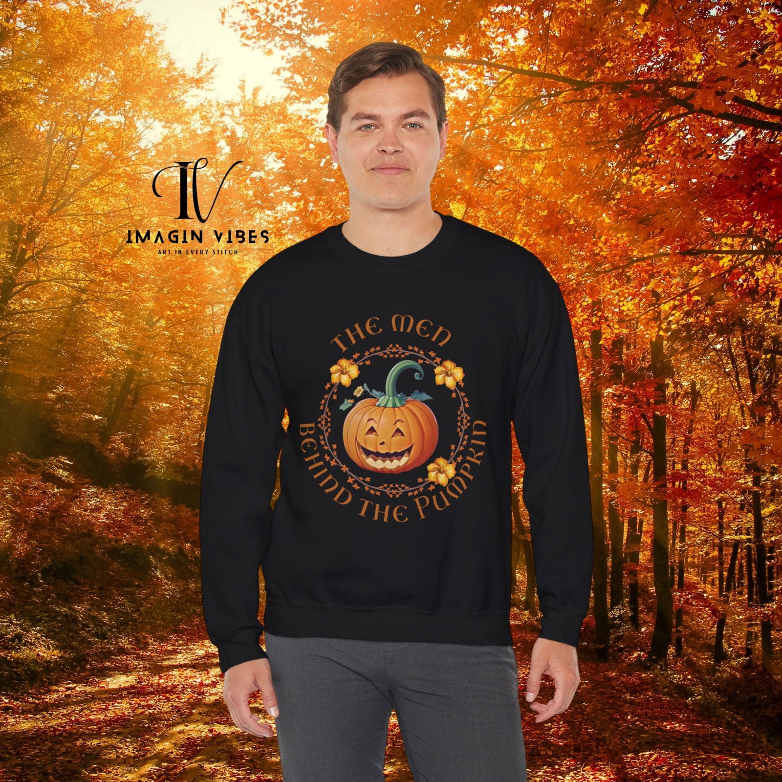 Growing a Little Pumpkin Couple Sweatshirt For Men Sweatshirt Printify
