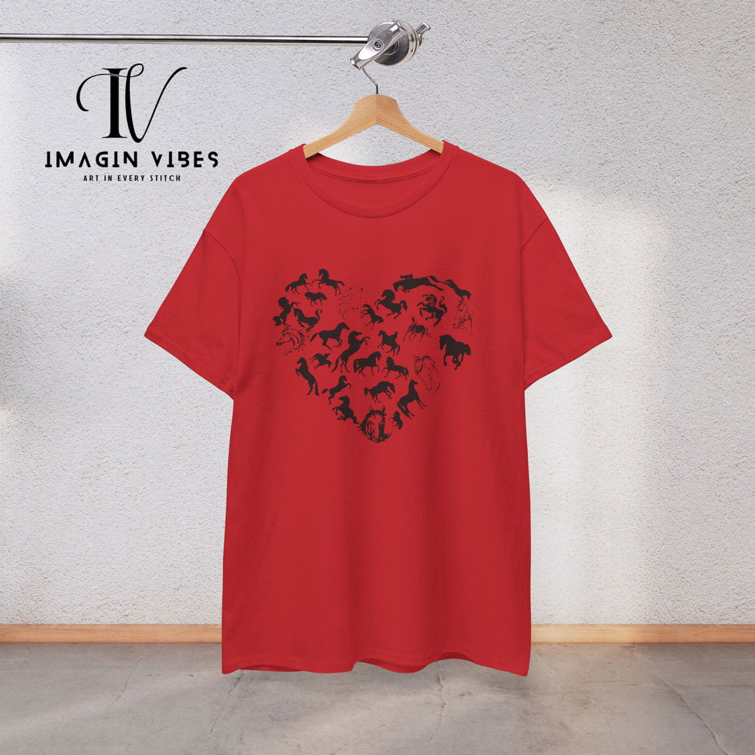 Imagin Vibes: Heart of a Horse: Equestrian Tee for Every Rider - Imagin Vibes - 