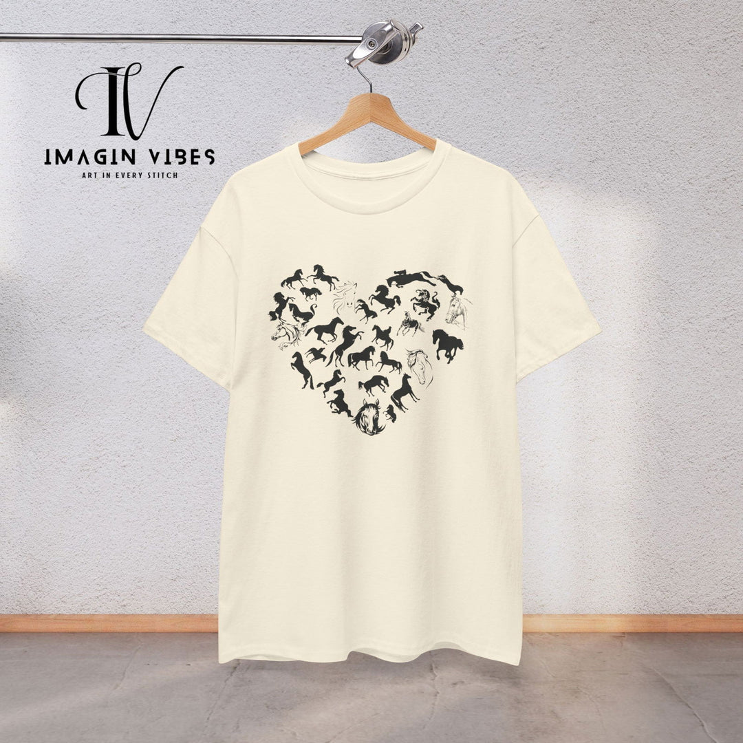 Imagin Vibes: Heart of a Horse: Equestrian Tee for Every Rider - Imagin Vibes - 