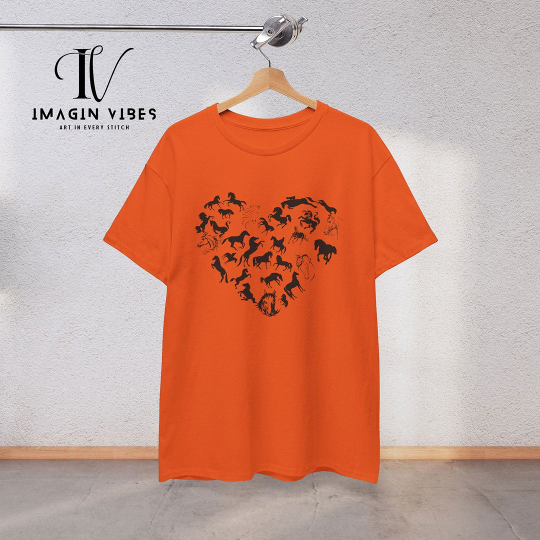 Imagin Vibes: Heart of a Horse: Equestrian Tee for Every Rider - Imagin Vibes - 