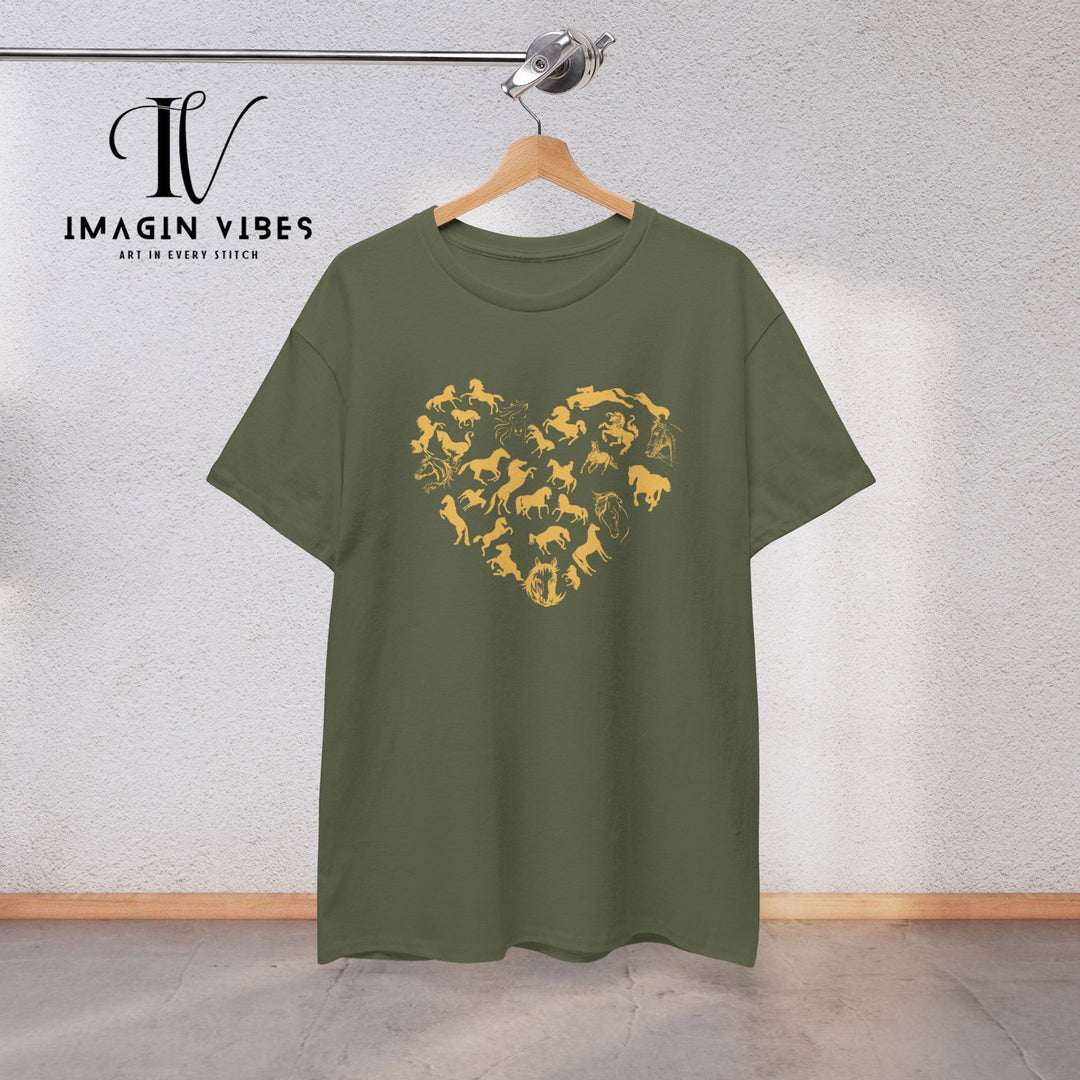 Imagin Vibes: Heart of a Horse: Equestrian Tee for Every Rider - Imagin Vibes - 