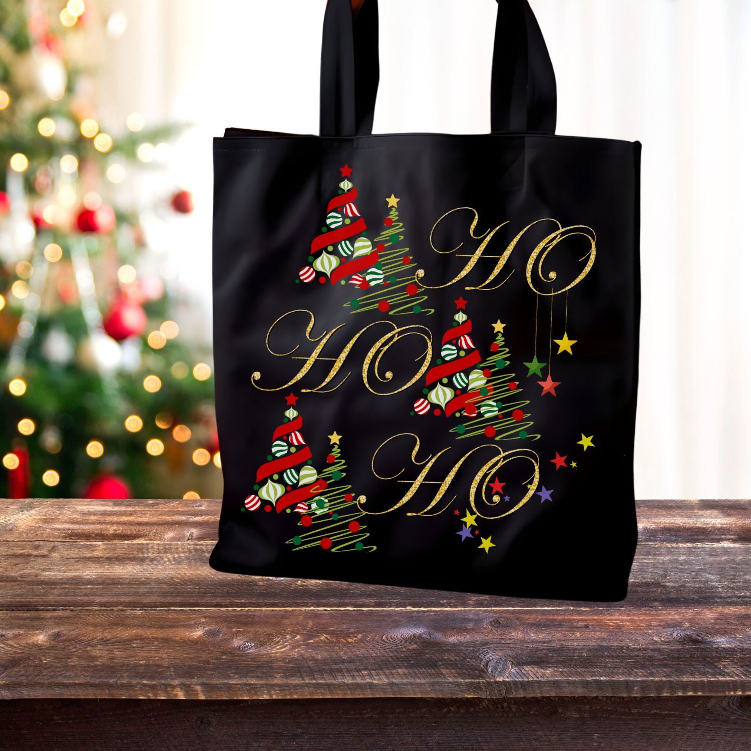 Imagin Vibes: Ho-Ho-Hold Your Holiday Cheer: Festive Tote for All Seasons! - Imagin Vibes - 