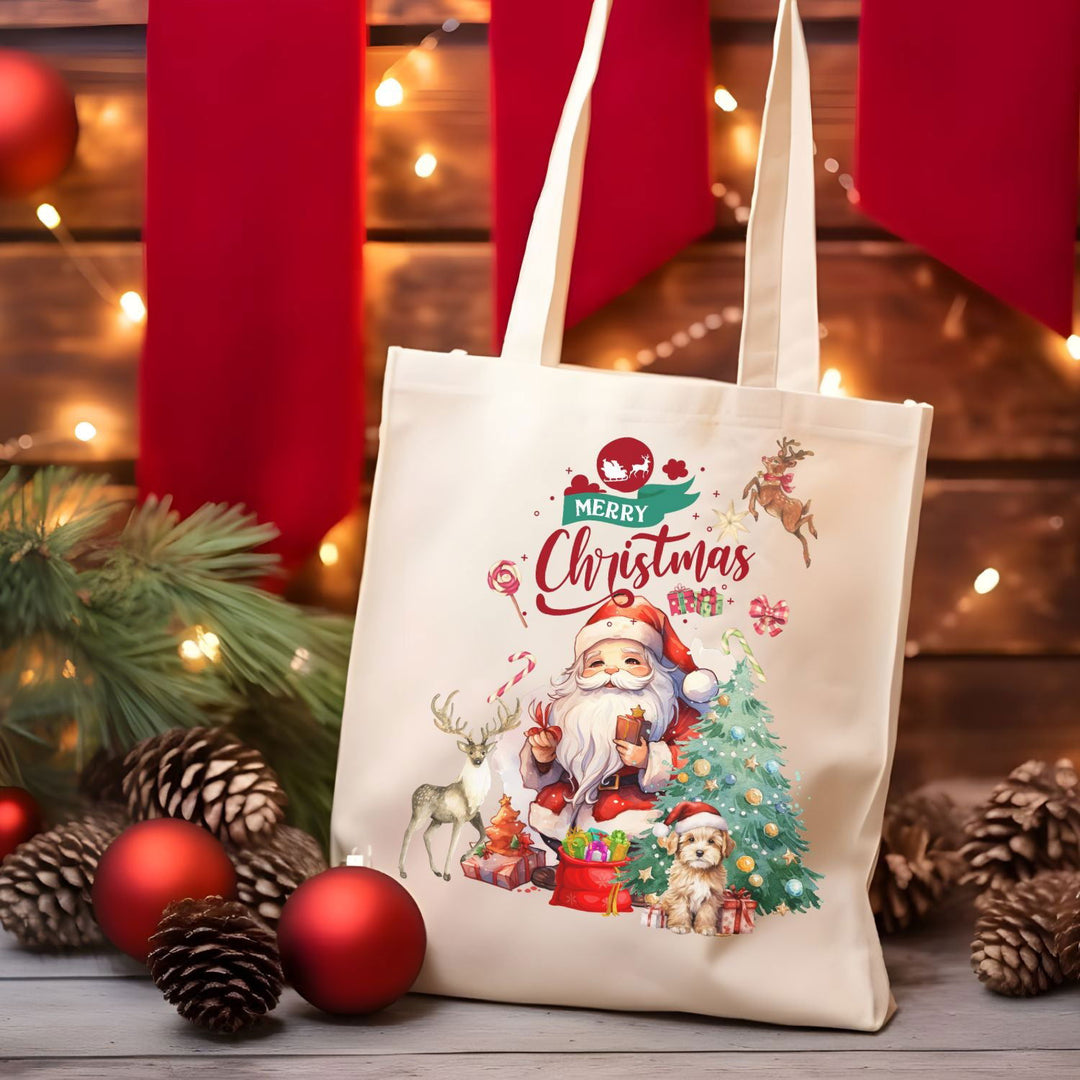 Imagin Vibes Merry Christmas Tote Bag: Festive Gift Bags - Imagin Vibes - 