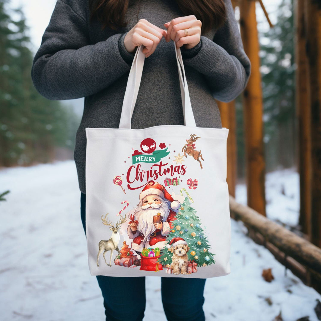 Imagin Vibes Merry Christmas Tote Bag: Festive Gift Bags - Imagin Vibes - 