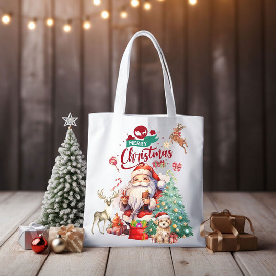 Imagin Vibes Merry Christmas Tote Bag: Festive Gift Bags - Imagin Vibes - 