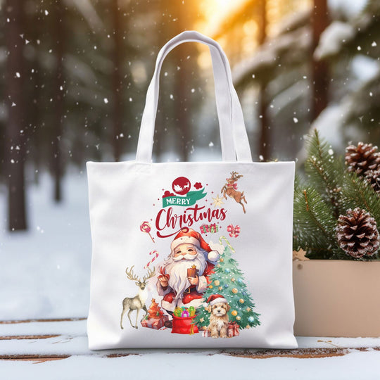 Imagin Vibes Merry Christmas Tote Bag: Festive Gift Bags - Imagin Vibes - 