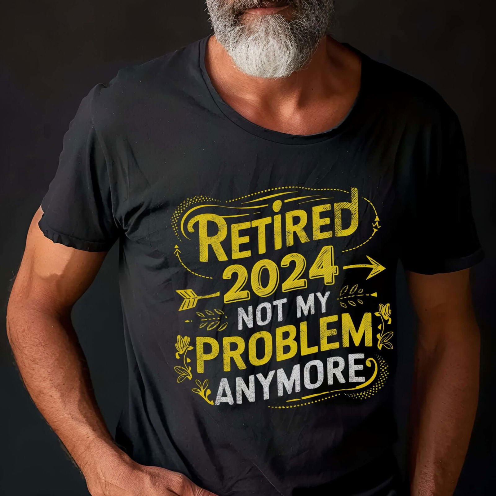 "Not My Problem Anymore" Retirement Tee T-Shirt Printify