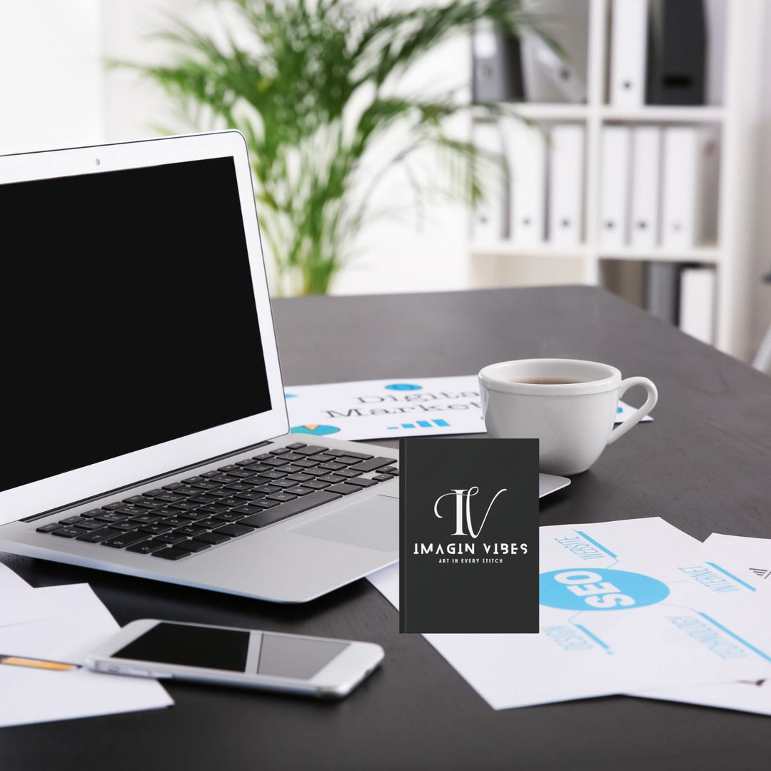 Imagin Vibes Notebook: A5 Personalized Journal (Graph, Lined, Blank) Paper products Printify