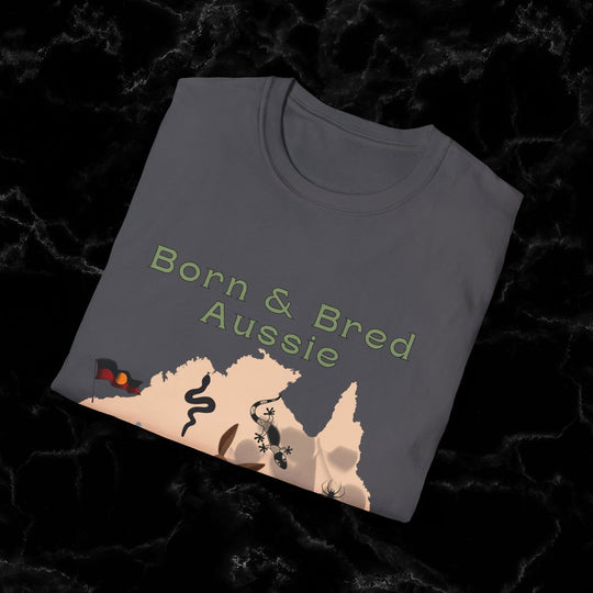Imagin Vibes: Proudly Aussie - Born & Bred Tee T-Shirt Printify
