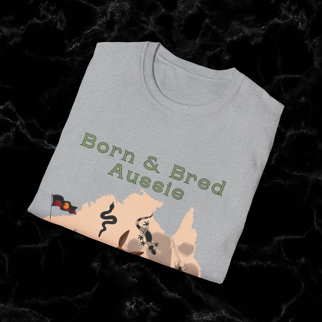 Imagin Vibes: Proudly Aussie - Born & Bred Tee T-Shirt Printify
