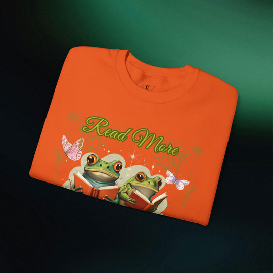 Imagin Vibes: Read More Books Frog Sweatshirt - Imagin Vibes - 