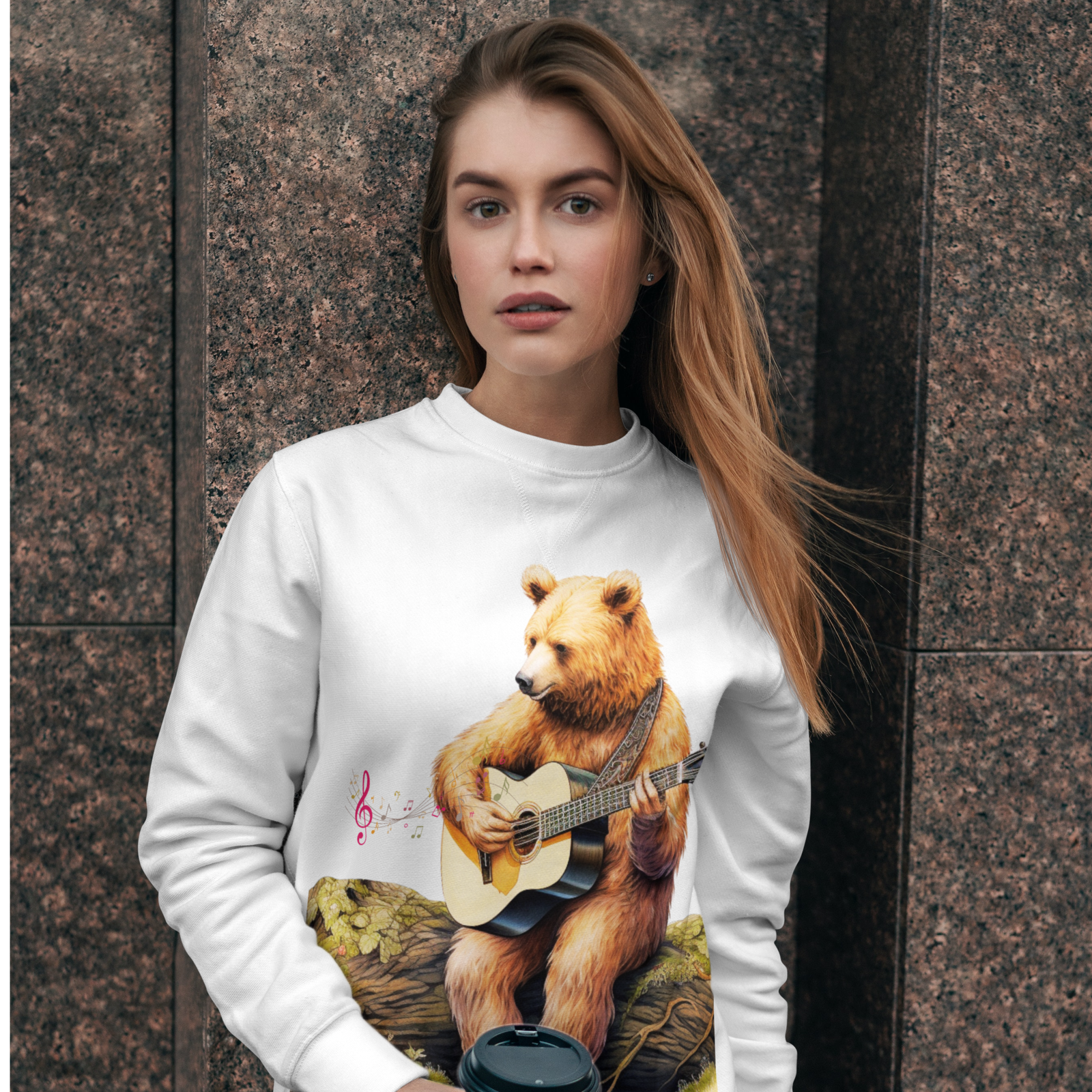 Imagin Vibes: Rock Fall in Style - Bear Guitar Sweatshirt - Imagin Vibes - 