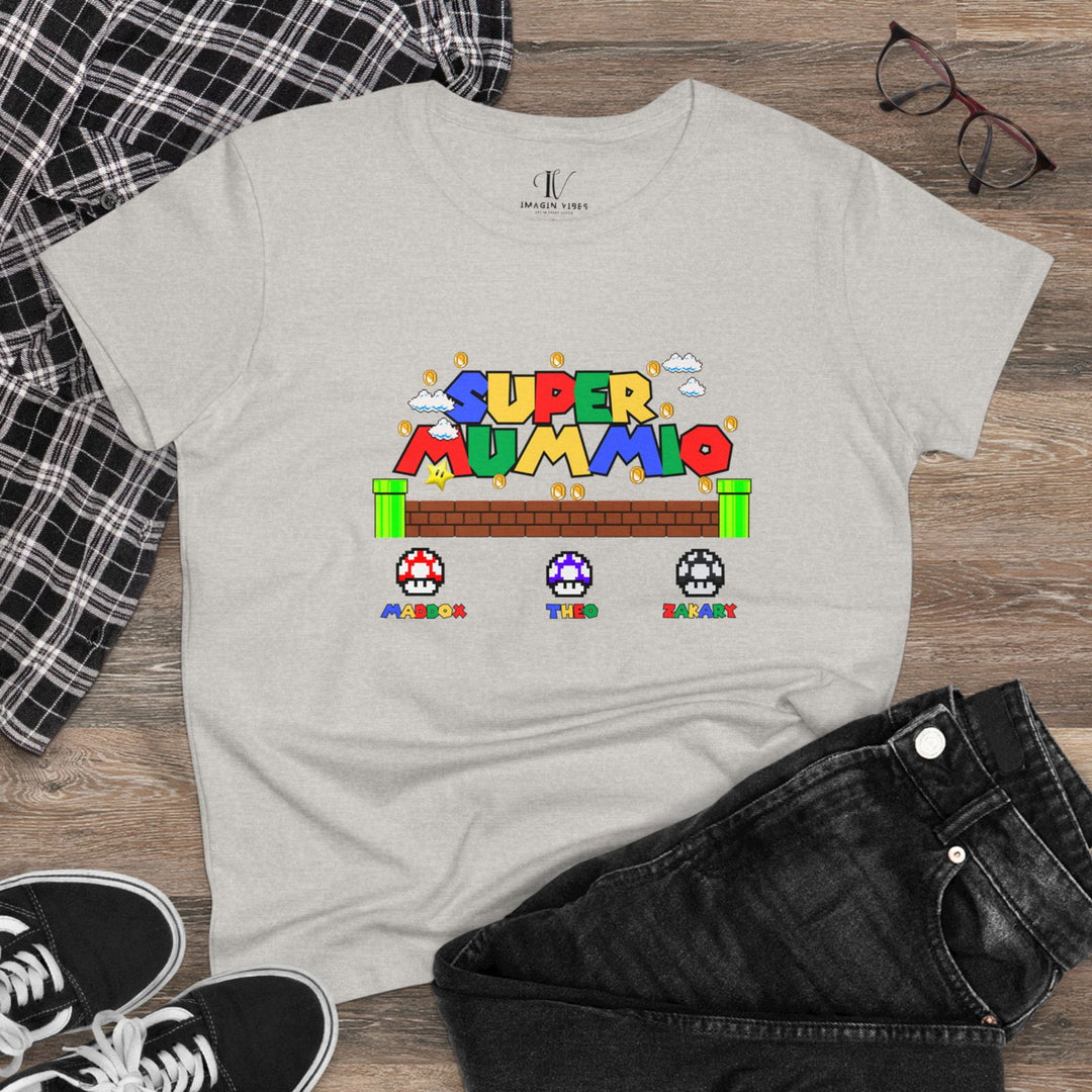 "Super Mummio" Mom T-Shirt T-Shirt Printify
