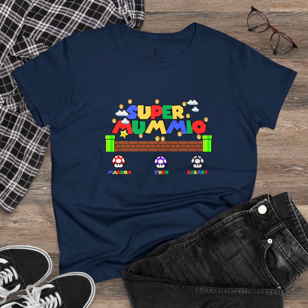 "Super Mummio" Mom T-Shirt T-Shirt Printify
