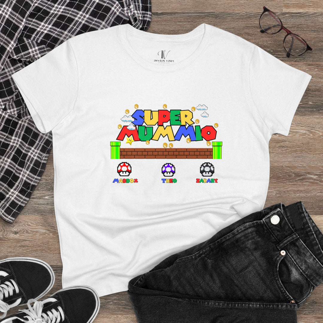 "Super Mummio" Mom T-Shirt T-Shirt Printify
