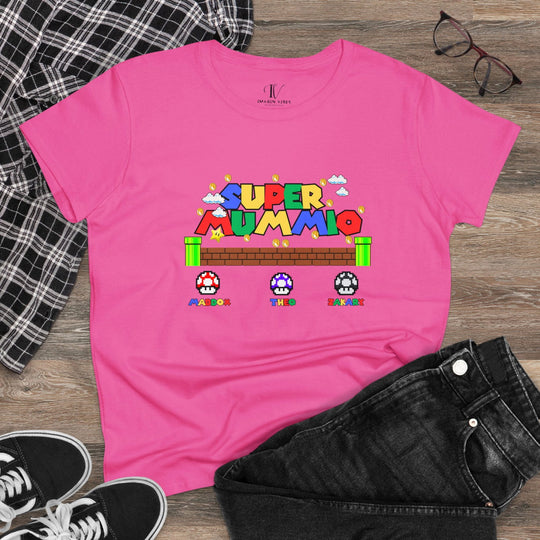 "Super Mummio" Mom T-Shirt T-Shirt Printify