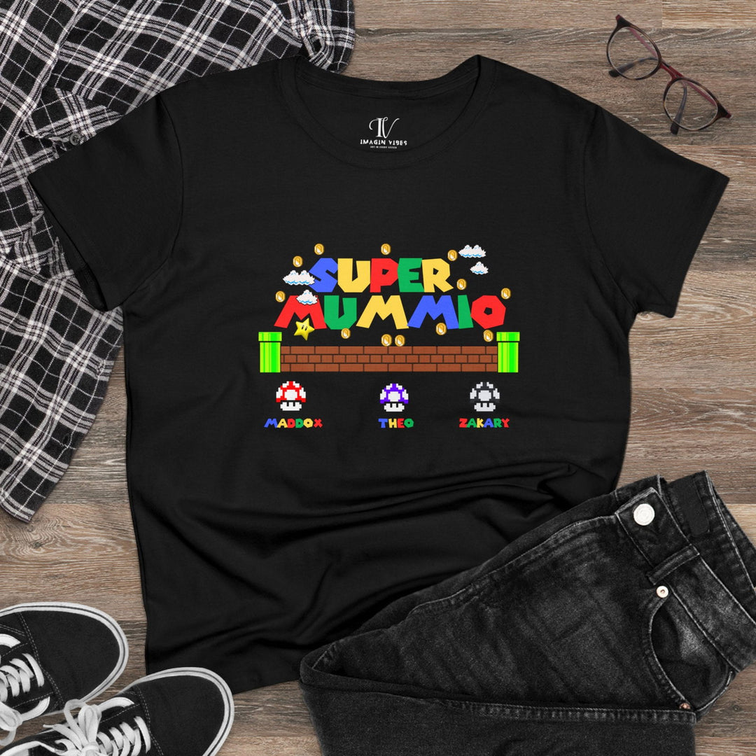 "Super Mummio" Mom T-Shirt T-Shirt Printify