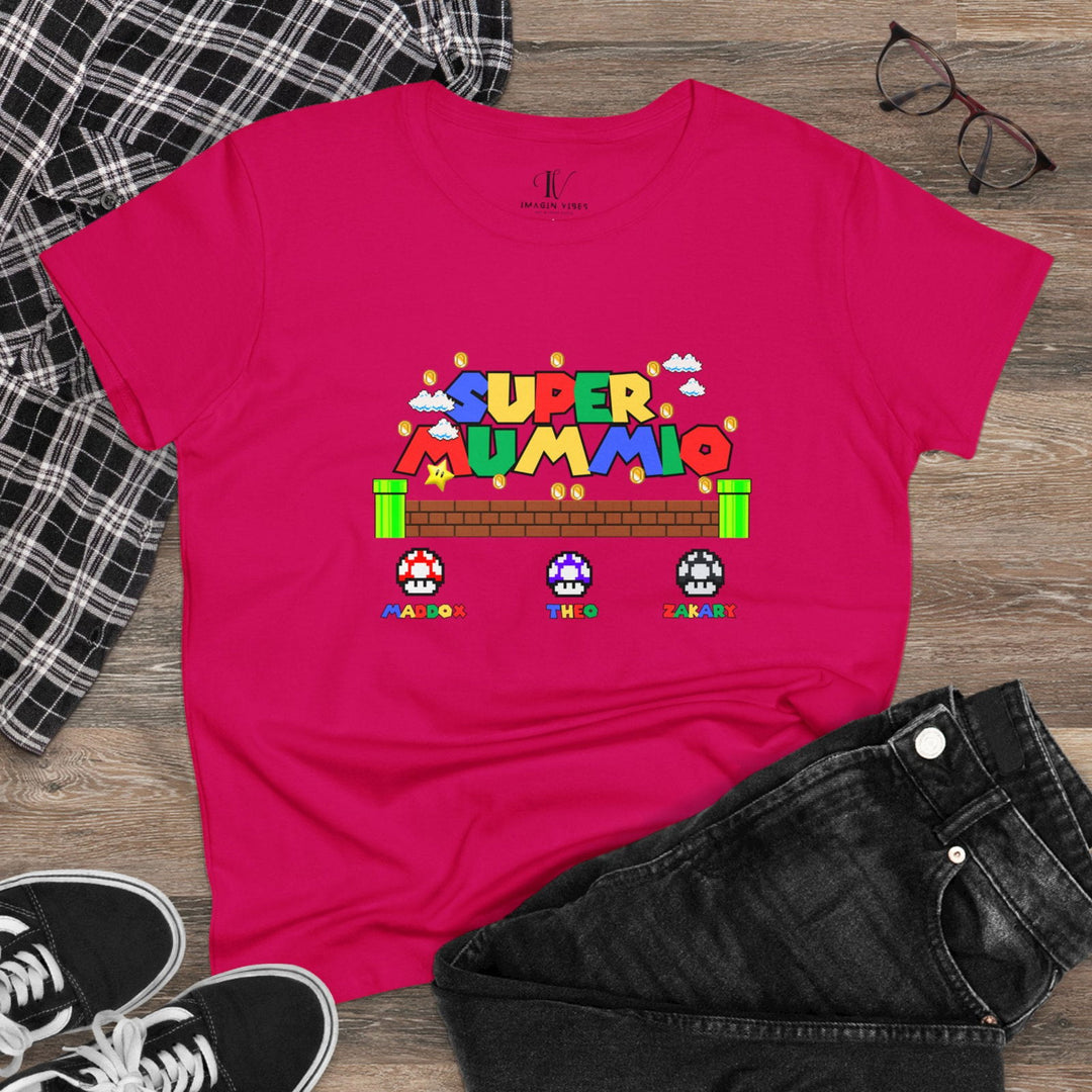 "Super Mummio" Mom T-Shirt T-Shirt Printify