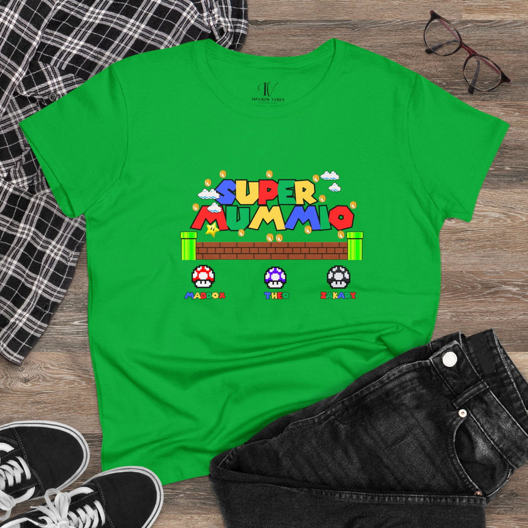 "Super Mummio" Mom T-Shirt T-Shirt Printify