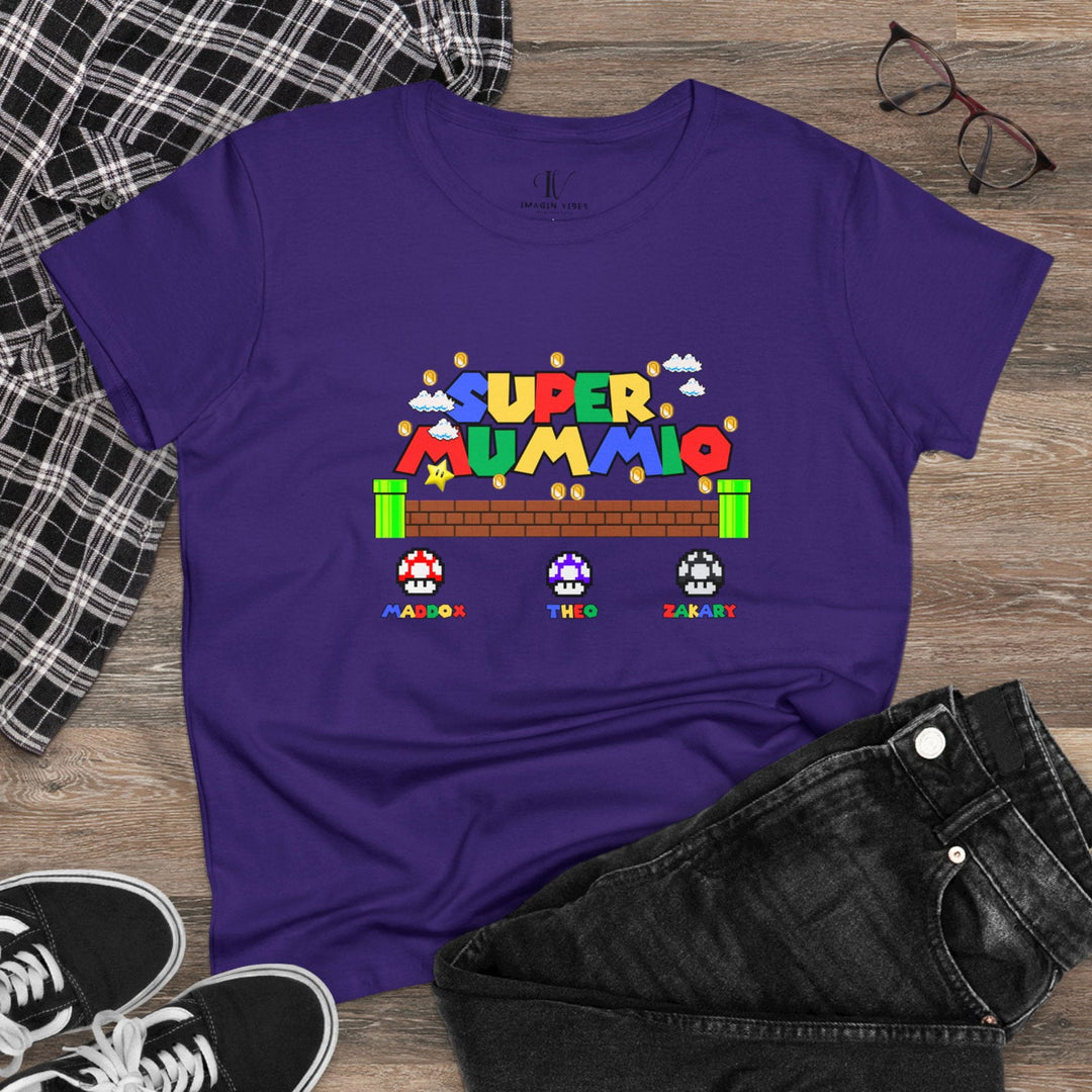 "Super Mummio" Mom T-Shirt T-Shirt Printify