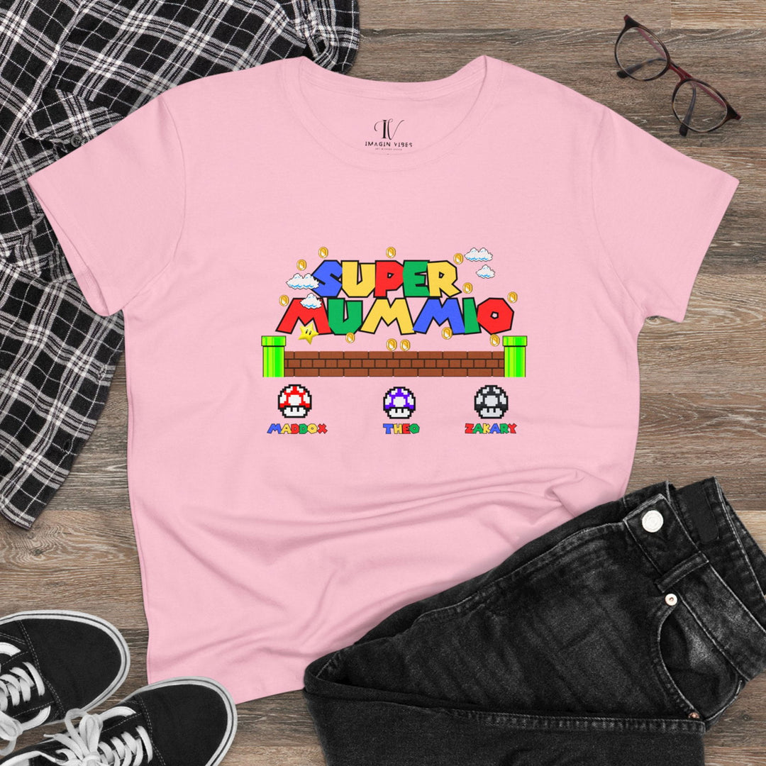 "Super Mummio" Mom T-Shirt T-Shirt Printify