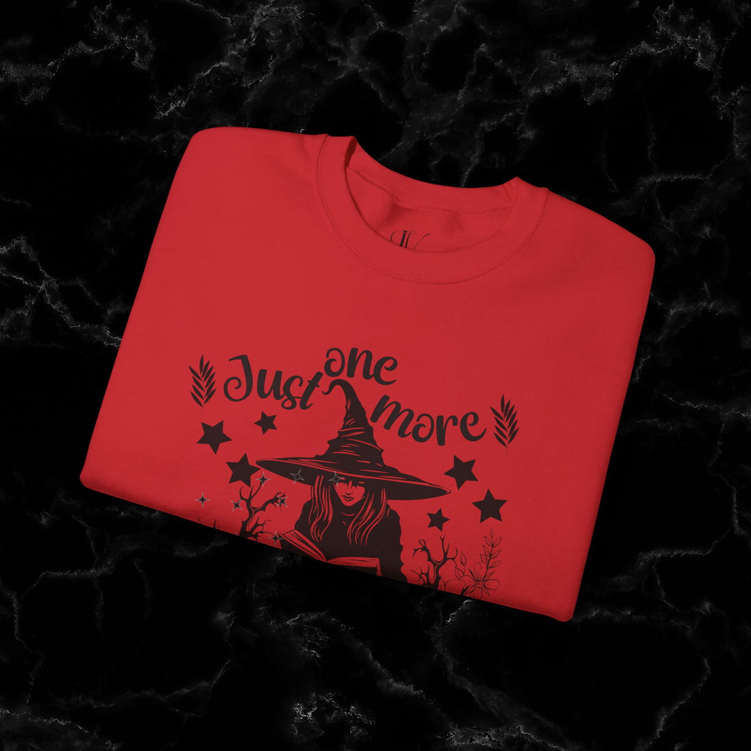 "Just One More Chapter" Sweatshirt: Book Lover Gift Sweatshirt Printify