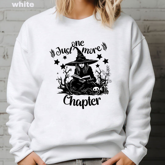 "Just One More Chapter" Sweatshirt: Book Lover Gift Sweatshirt Printify
