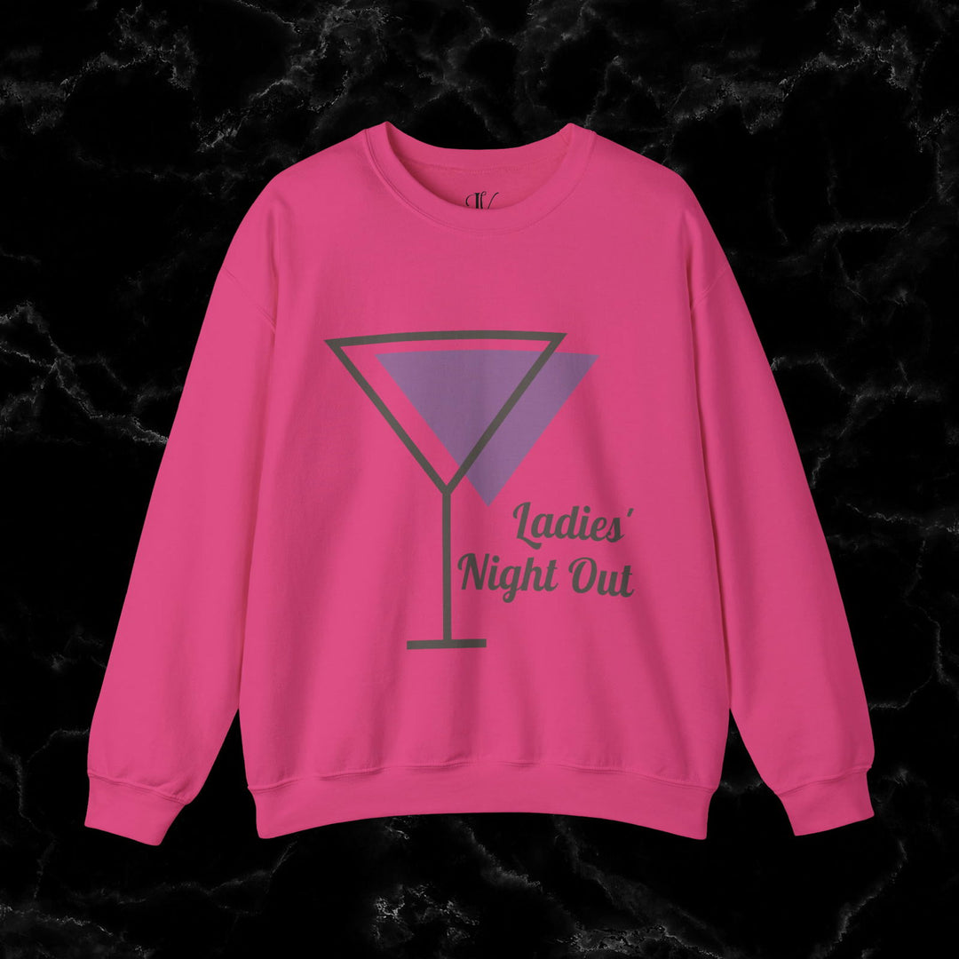 Ladies' Night Out Sweatshirt: Dirty Martini Social Club Sweatshirt Printify S Heliconia
