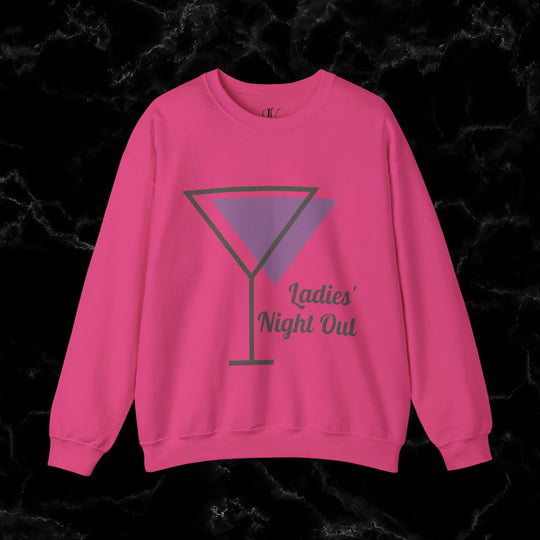 Ladies' Night Out Sweatshirt: Dirty Martini Social Club Sweatshirt Printify S Heliconia