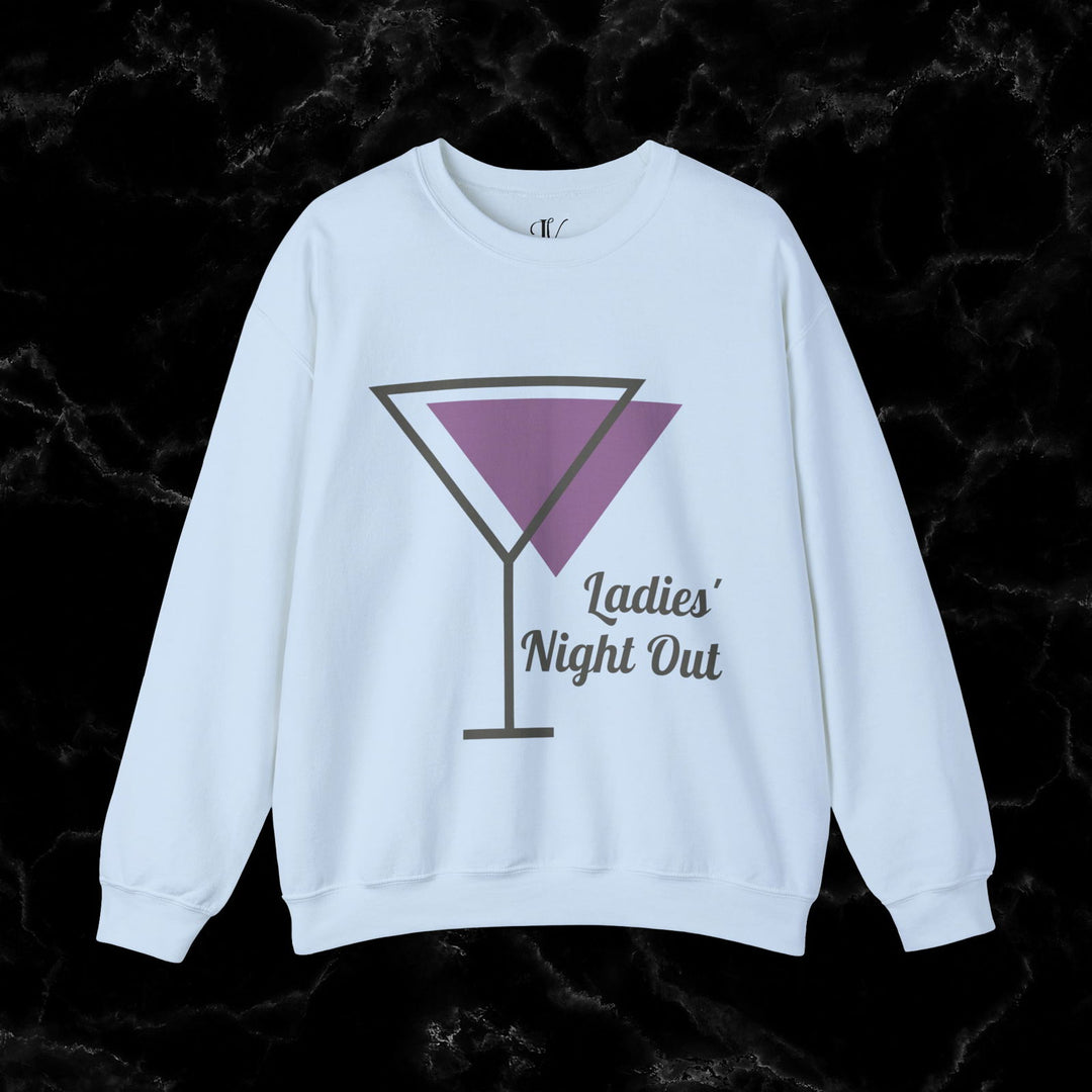 Ladies' Night Out Sweatshirt: Dirty Martini Social Club Sweatshirt Printify S Light Blue