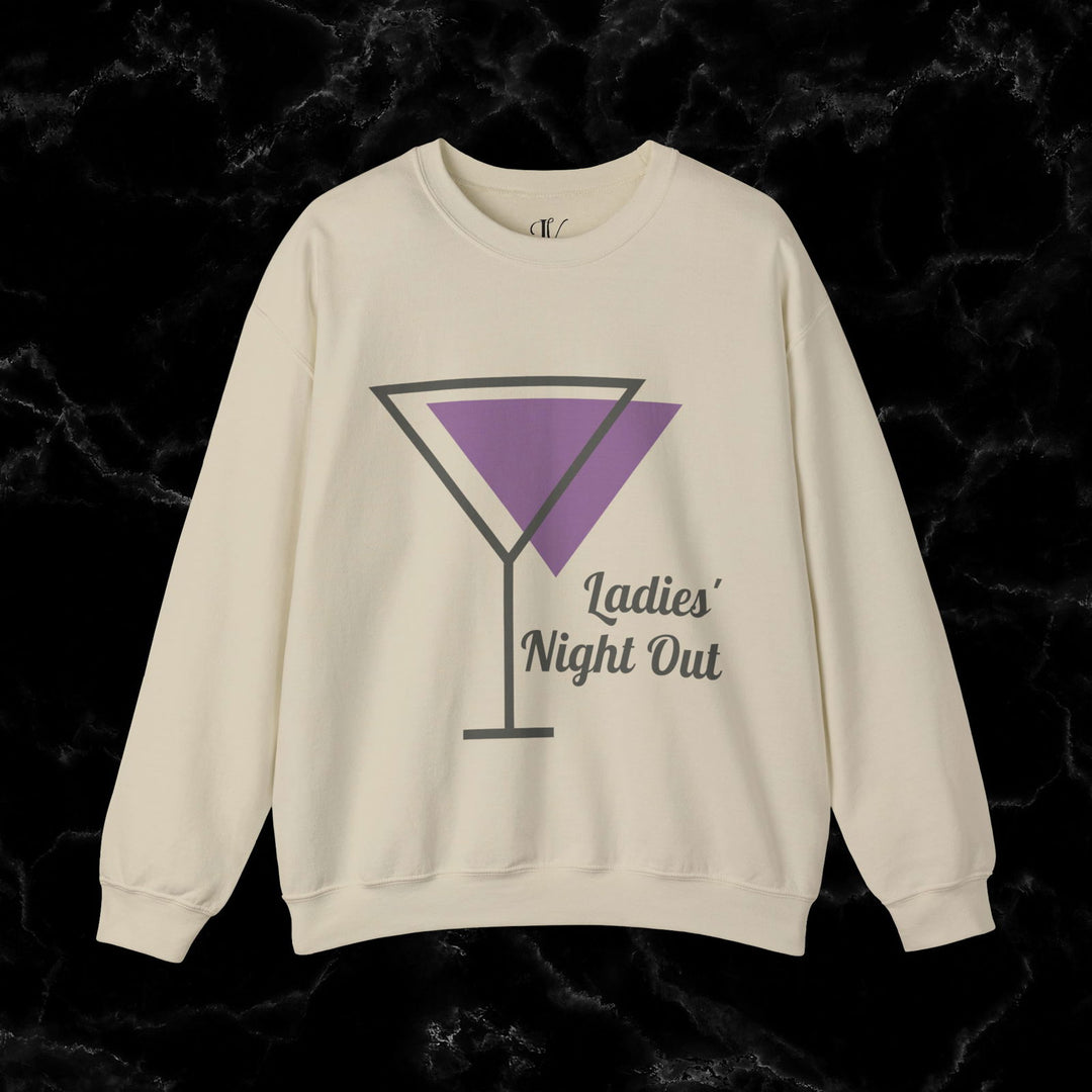 Ladies' Night Out Sweatshirt: Dirty Martini Social Club Sweatshirt Printify S Sand