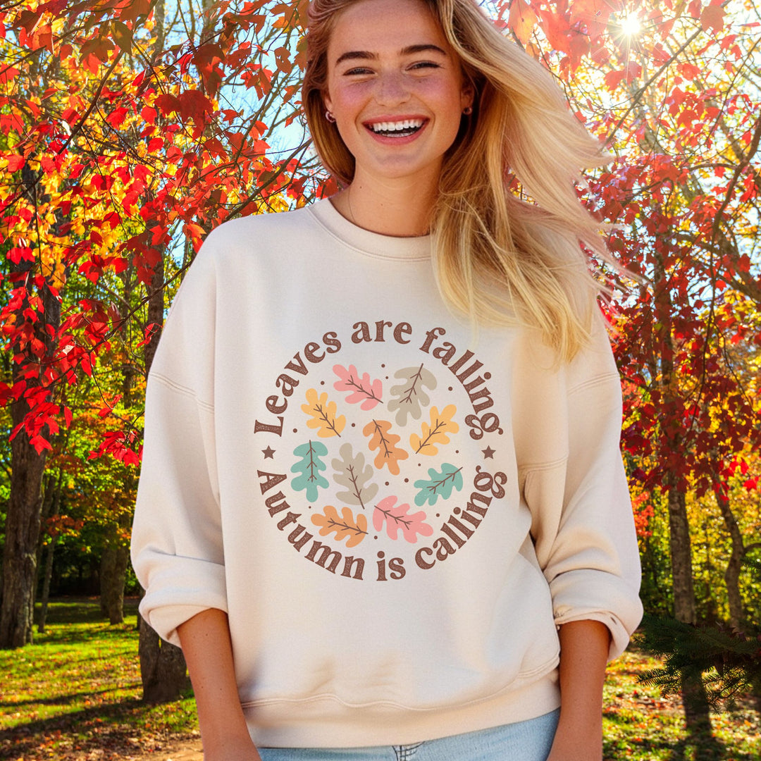 Leaves Are Falling: Autumn Boho Sweatshirt
