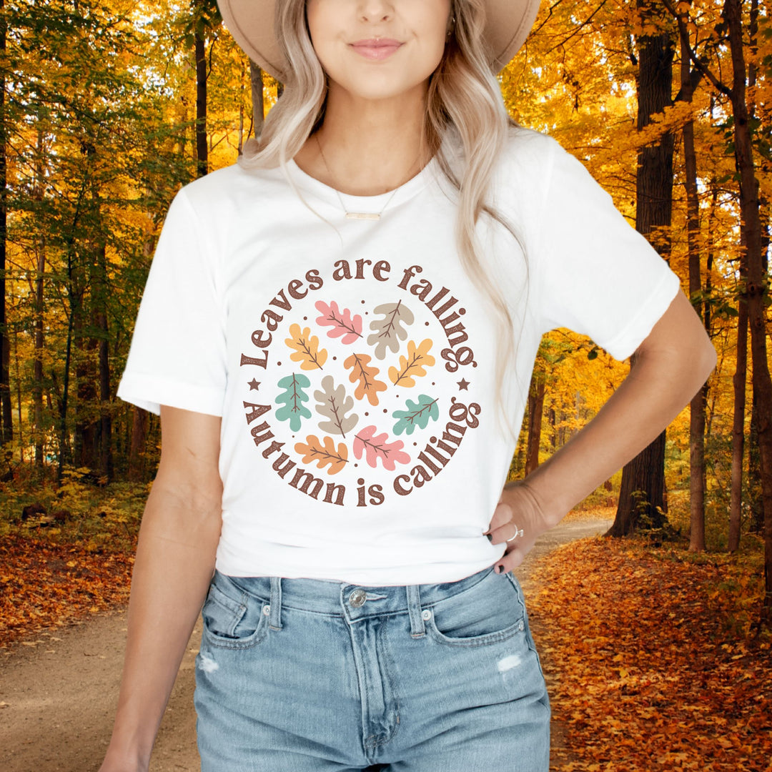 Leaves Are Falling: Autumn Boho T-Shirt
