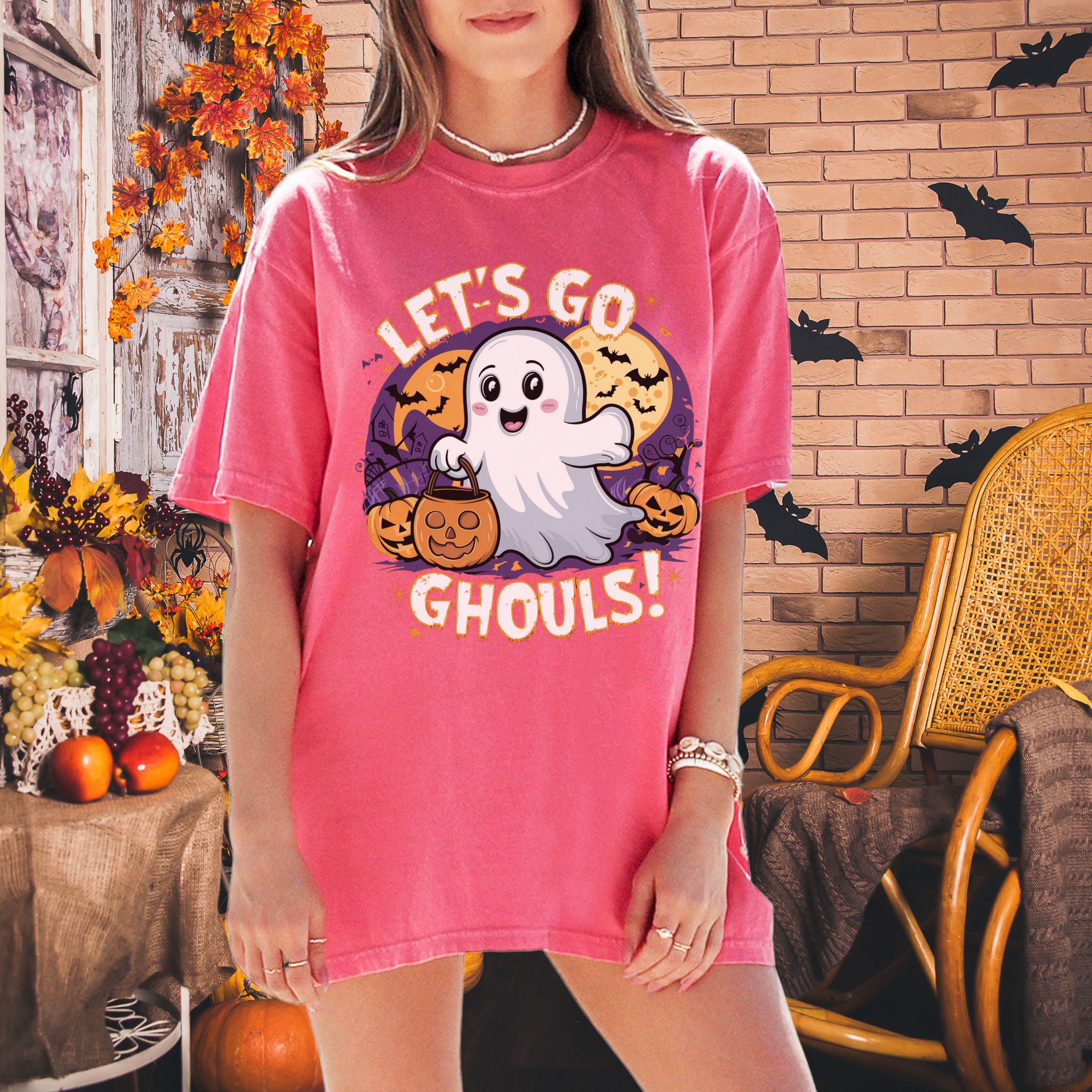 Let's Go Ghouls: Spooky Halloween T-Shirt
