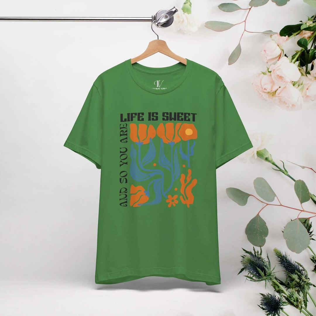 Life is Sweet and So Are You: Boho T-Shirt - Imagin Vibes - 