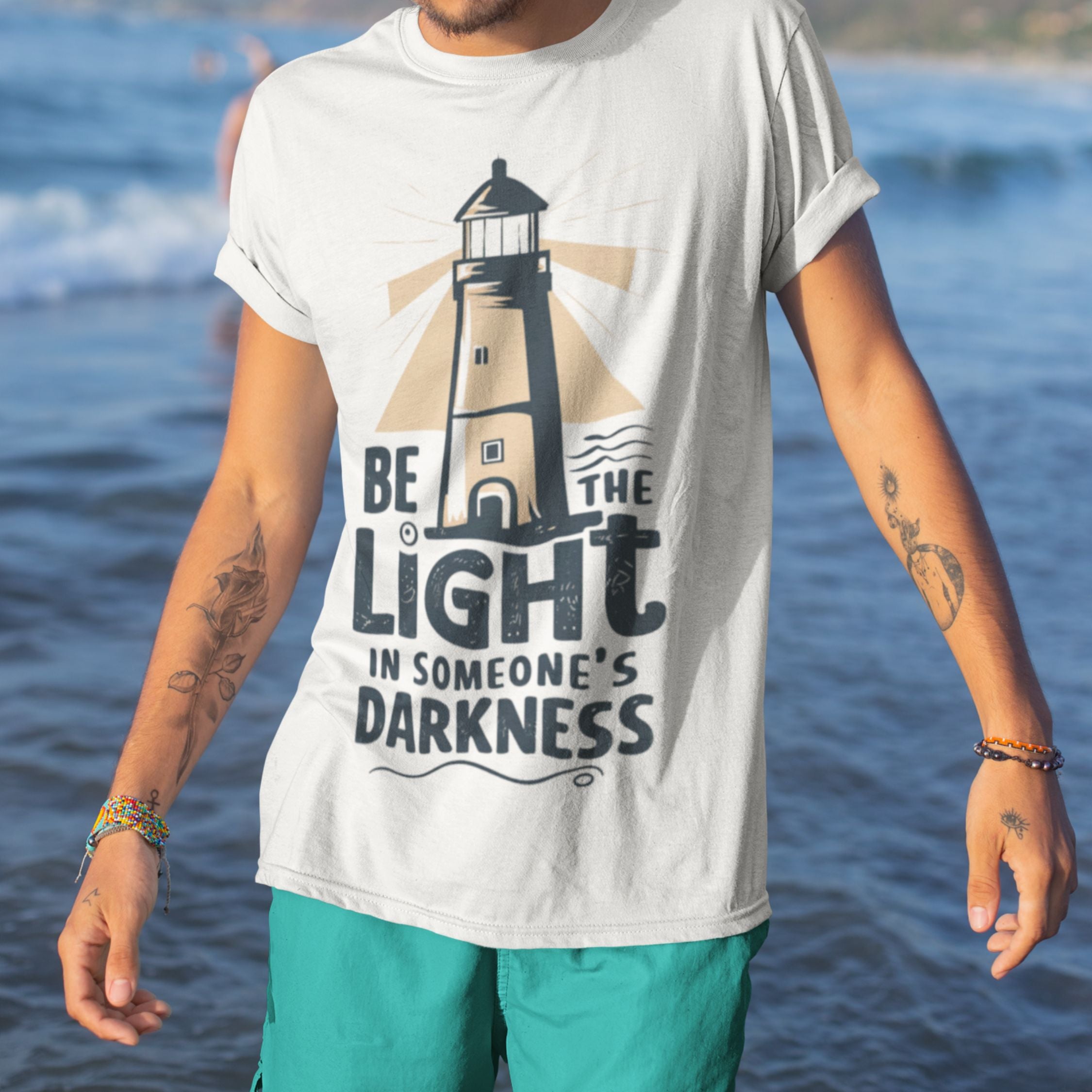 Lighthouse Inspirational Tee T-Shirt Printify